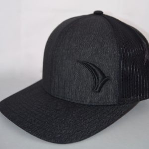 Black& Black | Heather front panels | Trucker mesh back